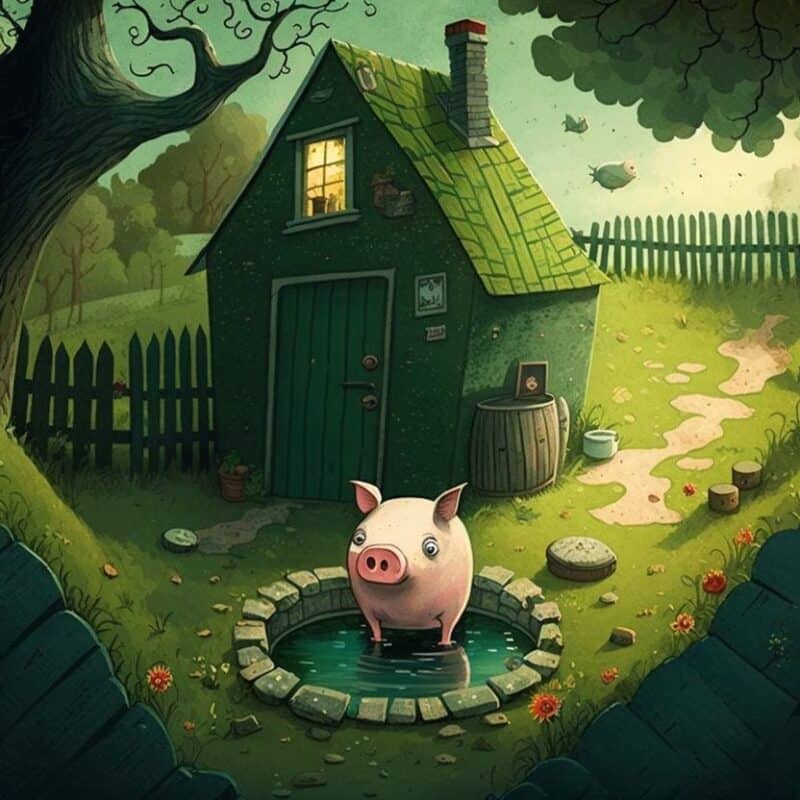 Märchen zu lesen - Frankie das Schweinchen und zwei neue Ferkel auf dem Hof